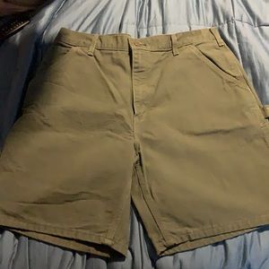 Green carhartt shorts size 36